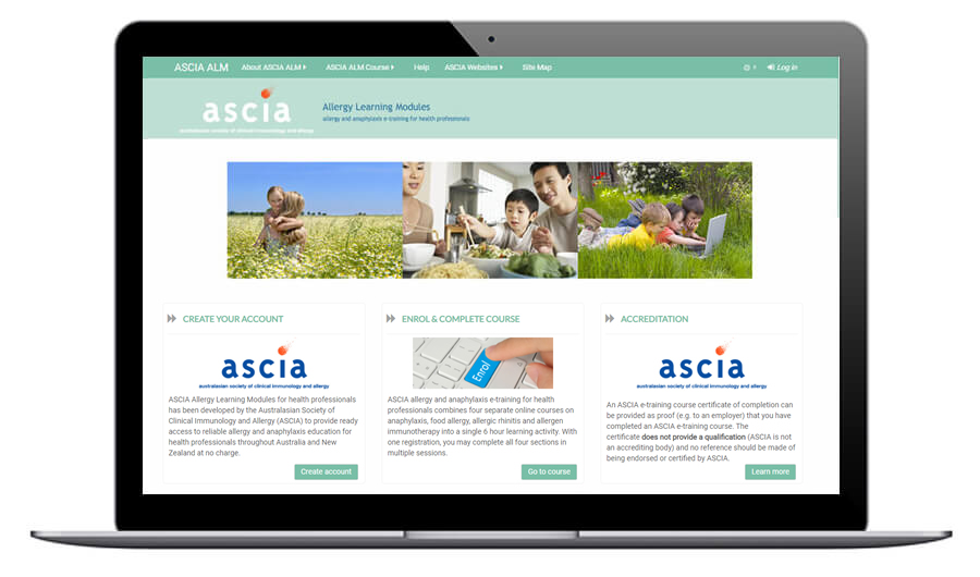 ASCIA allergy and anaphylaxis e-training for medical practitioners and nurses
